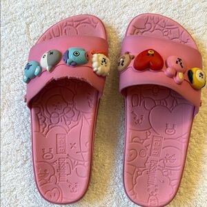 BT21 Melissa Pink Slide Sandals Casual Beachwear